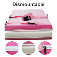 CAVWVTYU booster seat pink portable travel setup for restaurants and outings
