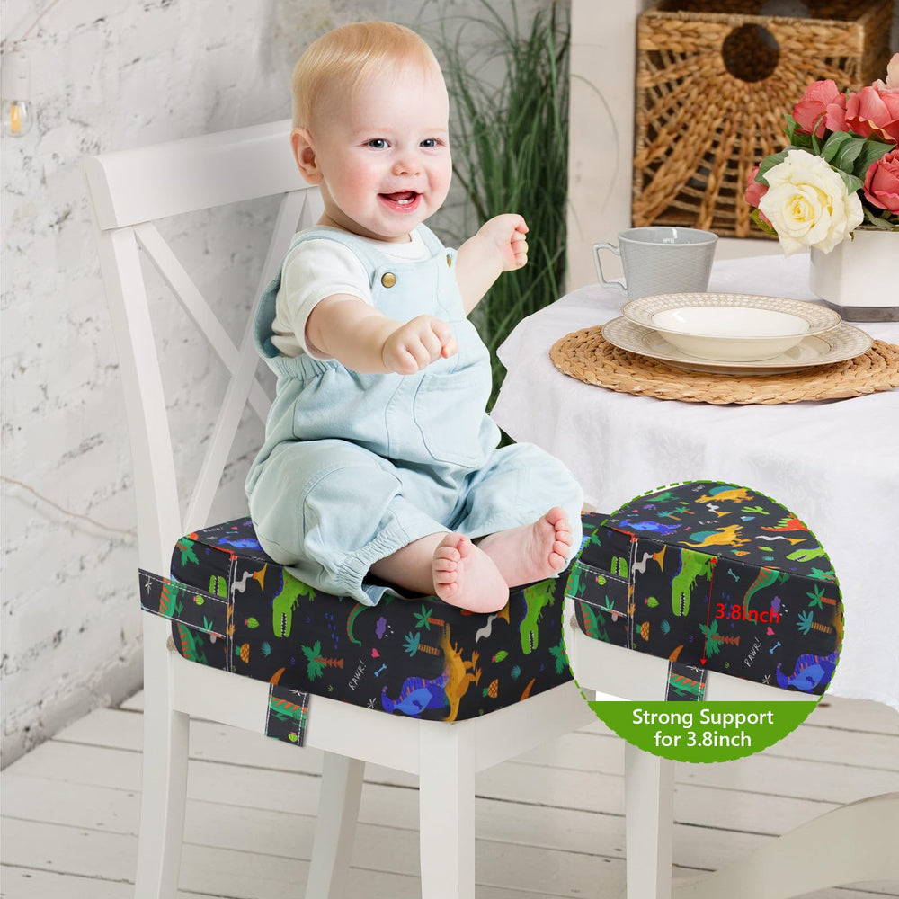 CAVWVTYU booster seat on chair elevates child for dining