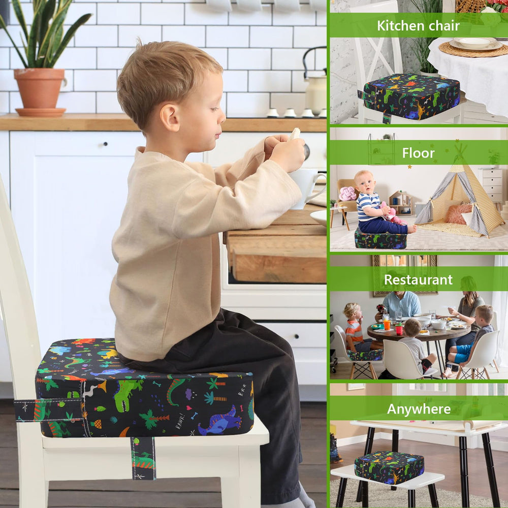CAVWVTYU booster seat with non-slip base prevents slips