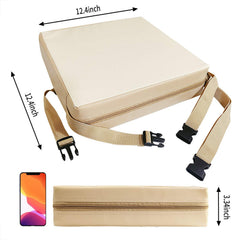 CAVWVTYU portable booster seat for travel fits on most dining chairs when dining out