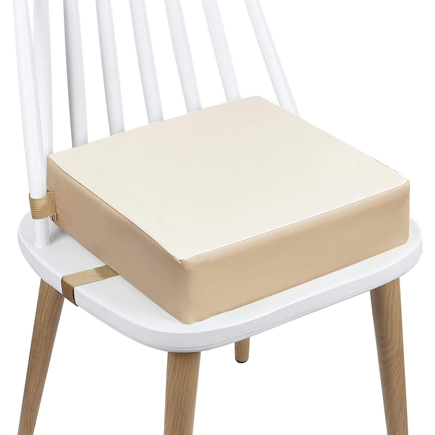 CAVWVTYU toddler booster seat for dining shown from front view highlighting safety features