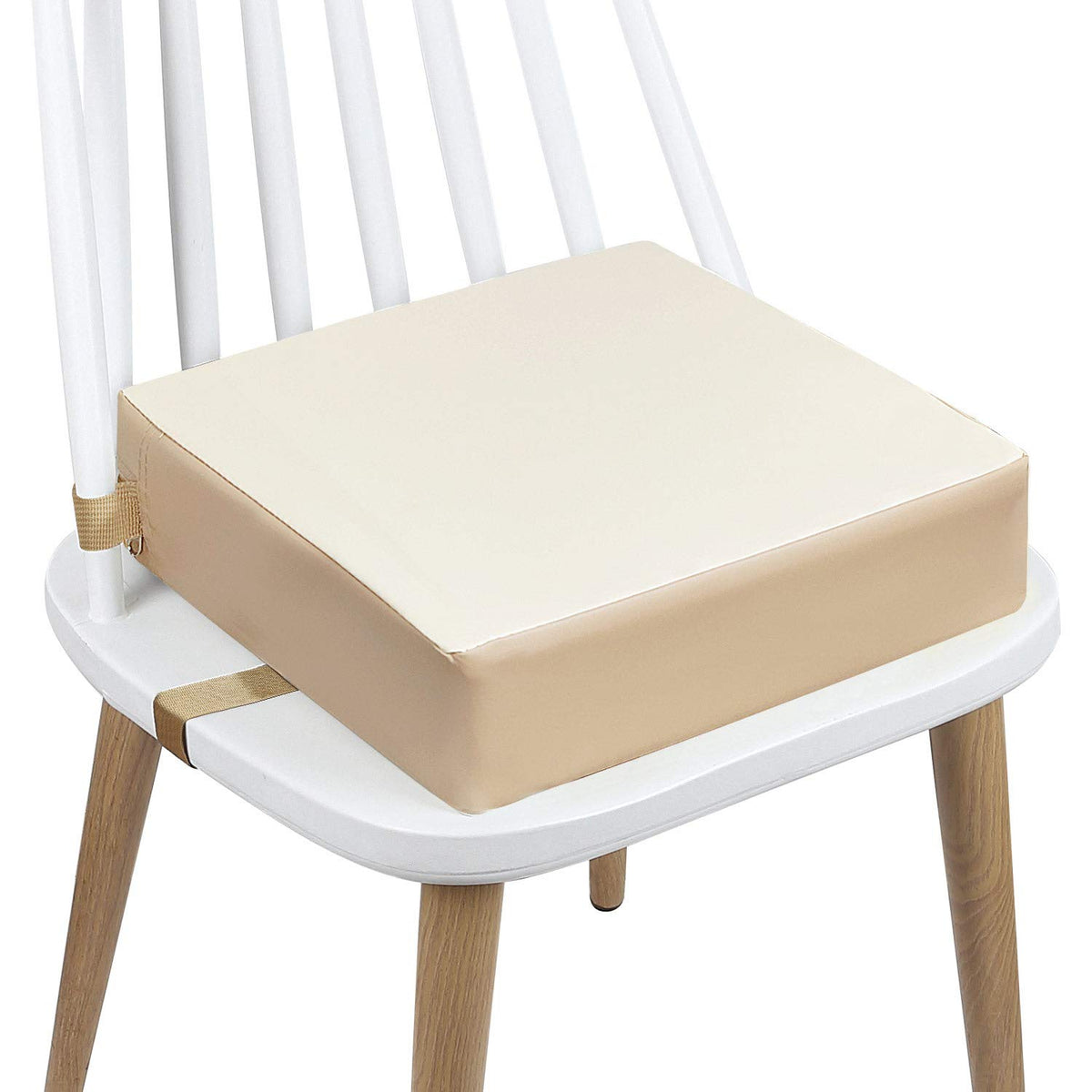 CAVWVTYU toddler booster seat for dining shown from front view highlighting safety features