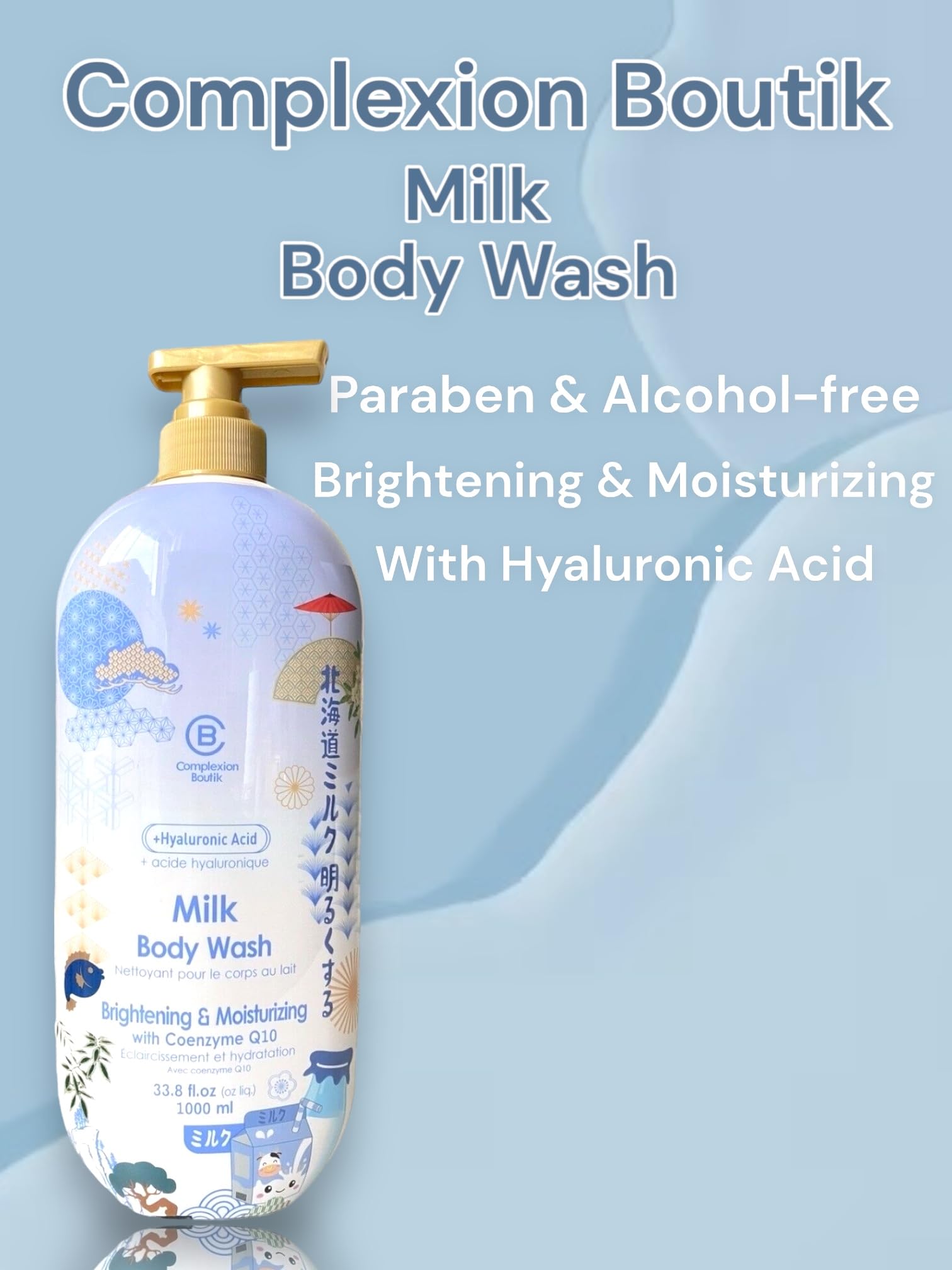 CB Complexion Boutik Milk Body Wash creamy lather for smooth skin