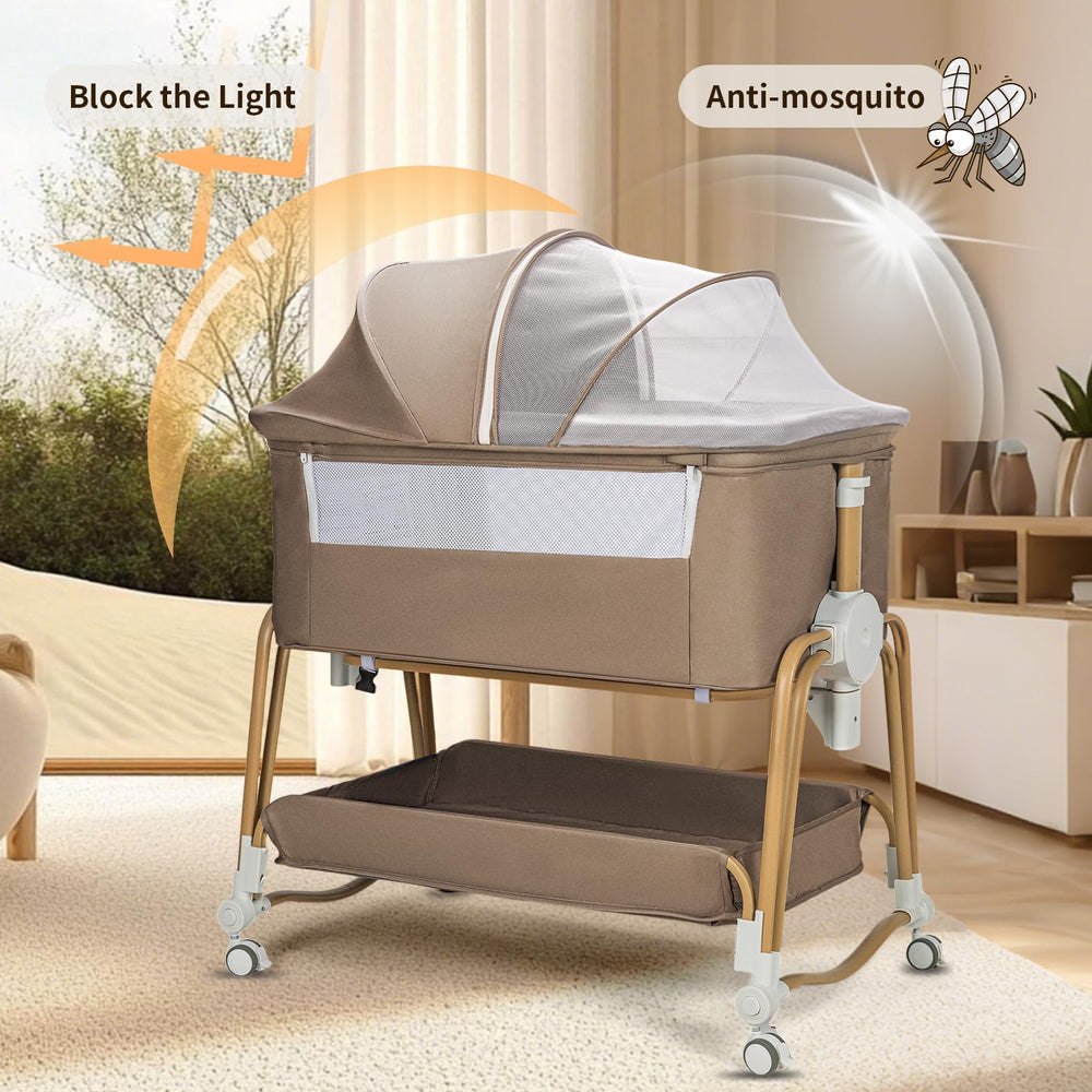 Cbcvvaer easy-folding portable bassinet for travel and compact spaces