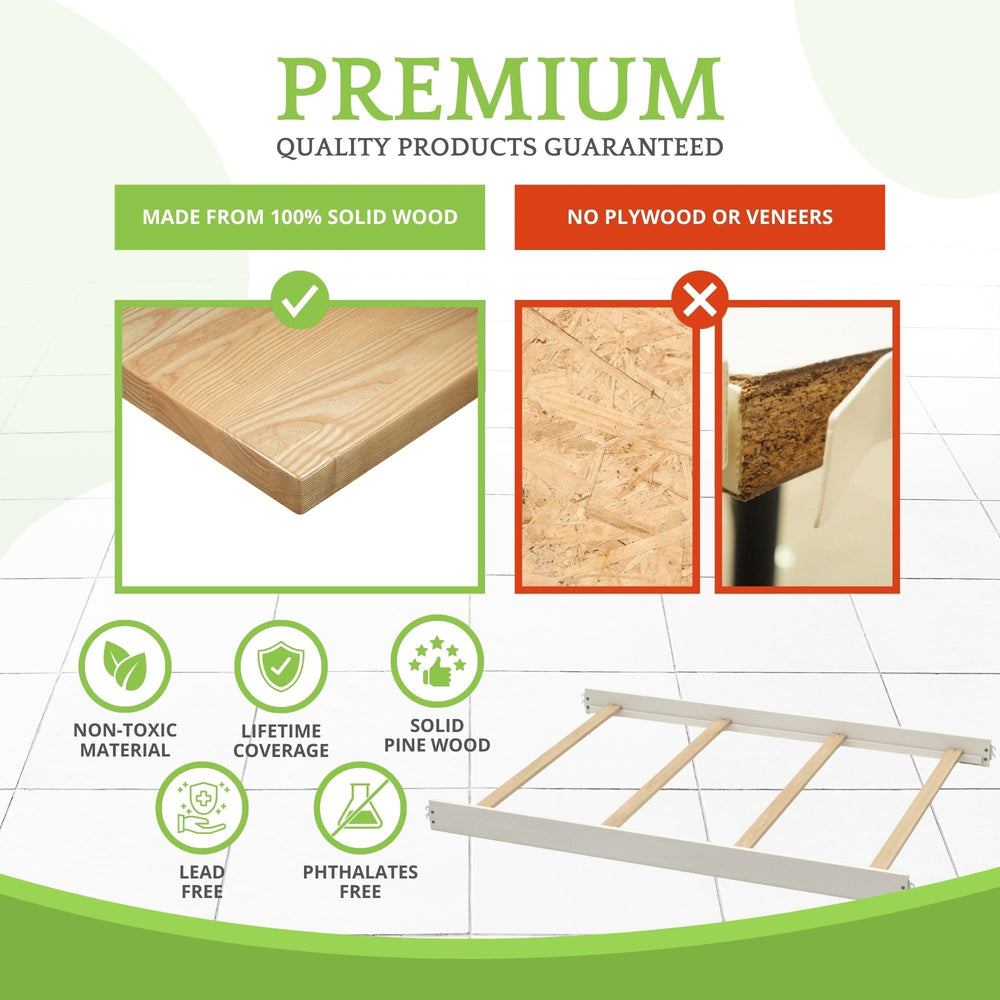 CC KITS safe-sleep water-based finish for a calmer nursery.