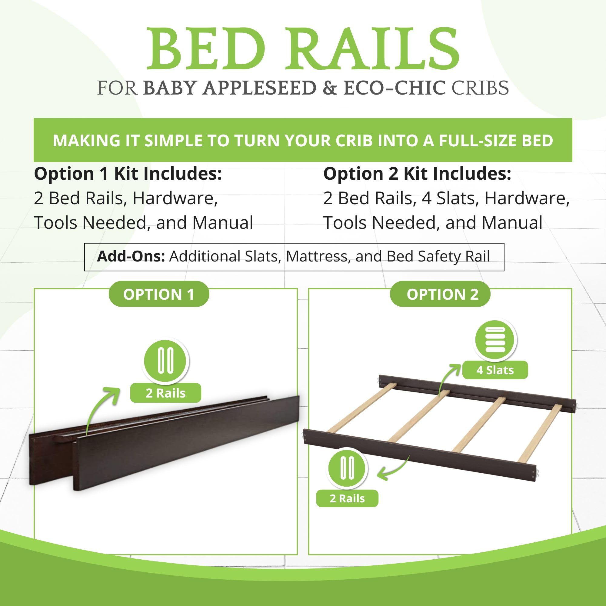 CC KITS crib-to-bed transition setup for growing child