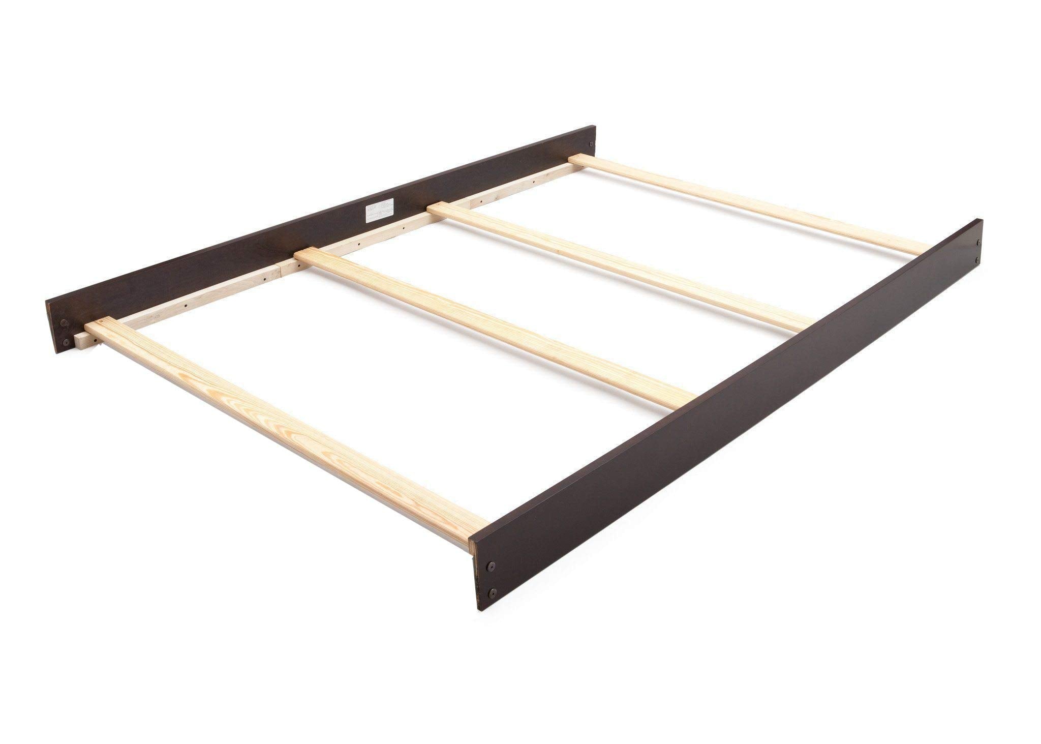 CC KITS full-size bed rails espresso assembly for a secure crib-to-bed transition