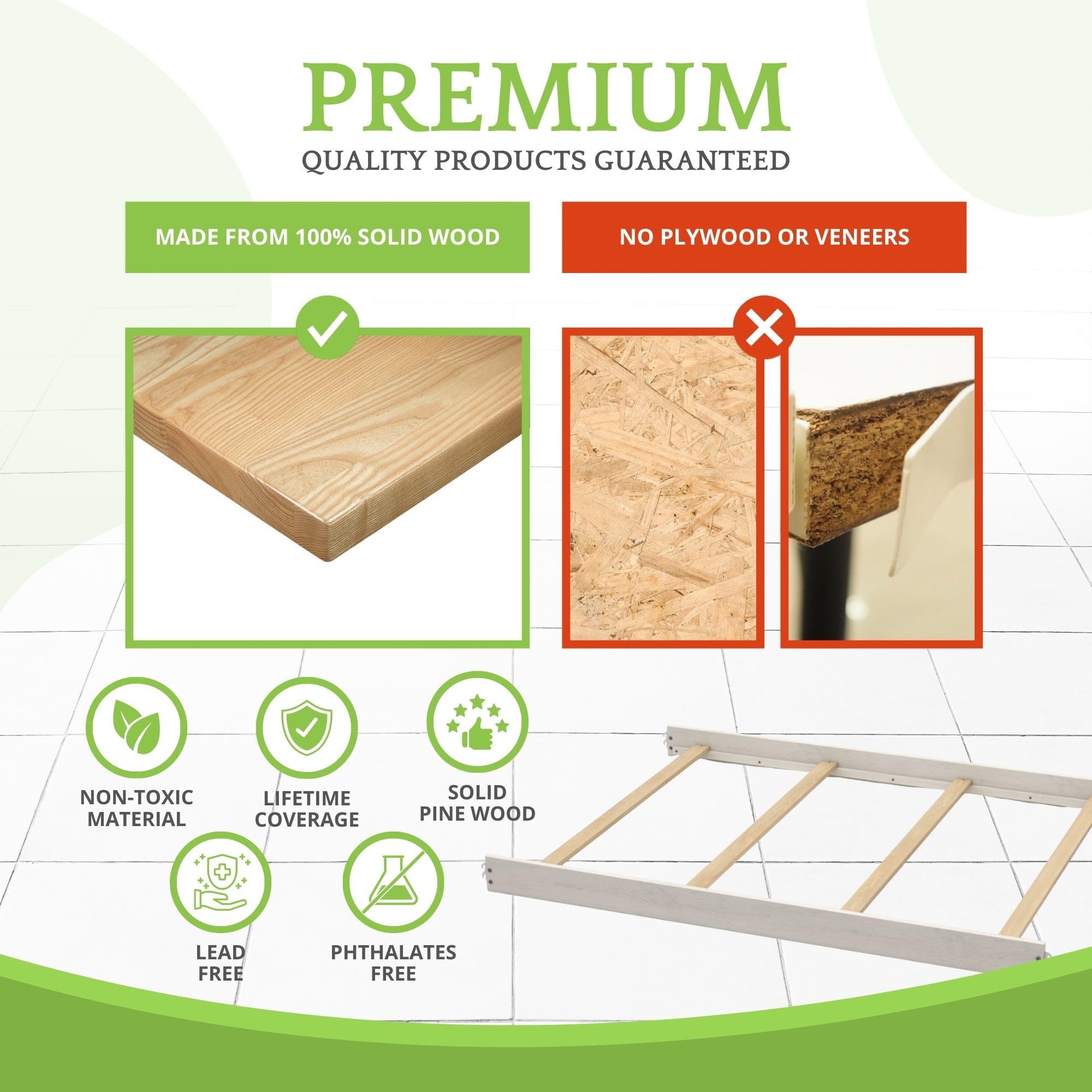 CC KITS non-toxic finish image promotes a safe sleep environment.
