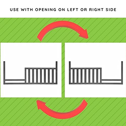 CC KITS Safety rail in-use with crib provides gentle protection during toddler sleep.