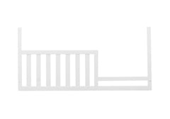 CC KITS Toddler Bed Safety Rail in white provides a secure barrier for crib-to-toddler transition.