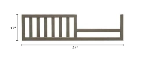 CC KITS Toddler Guard Rail converts crib to toddler bed for independent sleep.