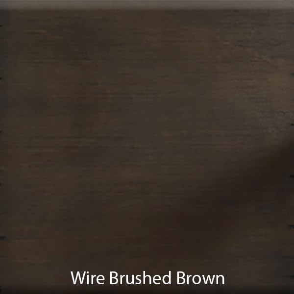 CC KITS guard rail in wire-brushed brown finish adds safety with stylish durability.