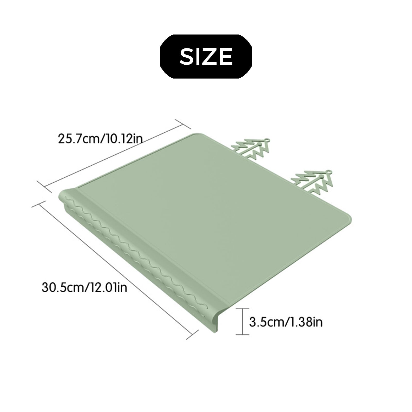 CCDANSIYUCR Green placemat ideal for dining and crafts with kids.