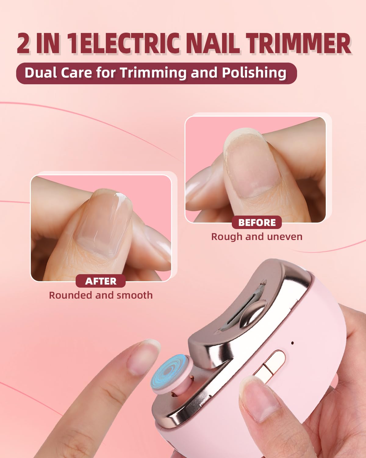 CCMADE Upgraded nail clipper storage compartment showing mess-free clipping