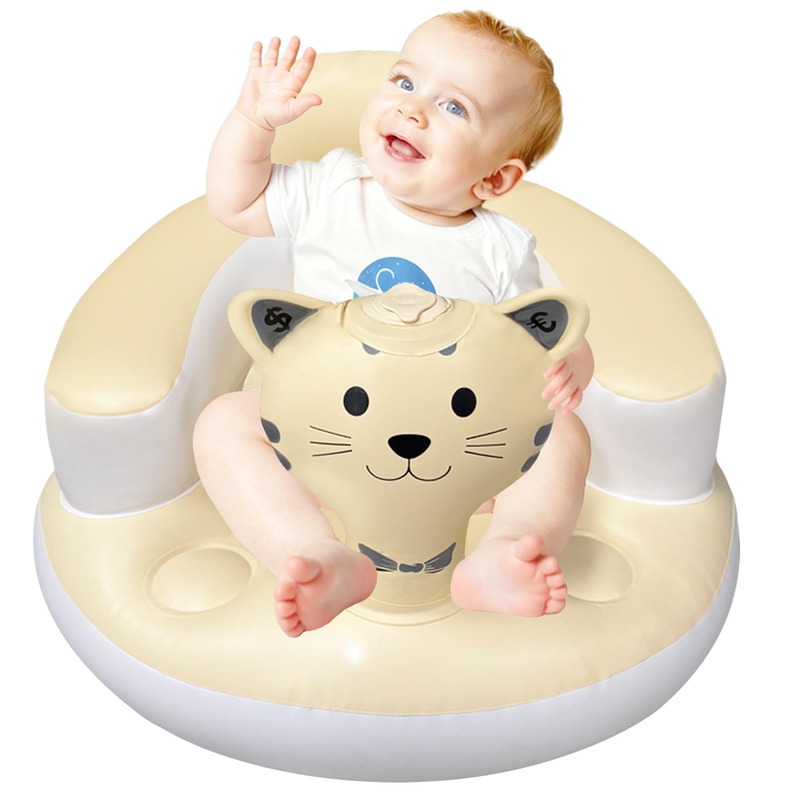 CDSDAS inflatable baby seat with full back support for comfortable upright sitting
