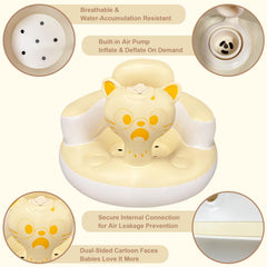 CDSDAS inflatable baby seat with built-in pump enables quick setup