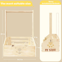 CDSDAS crate closet with hangers demonstrates organized storage for newborn essentials