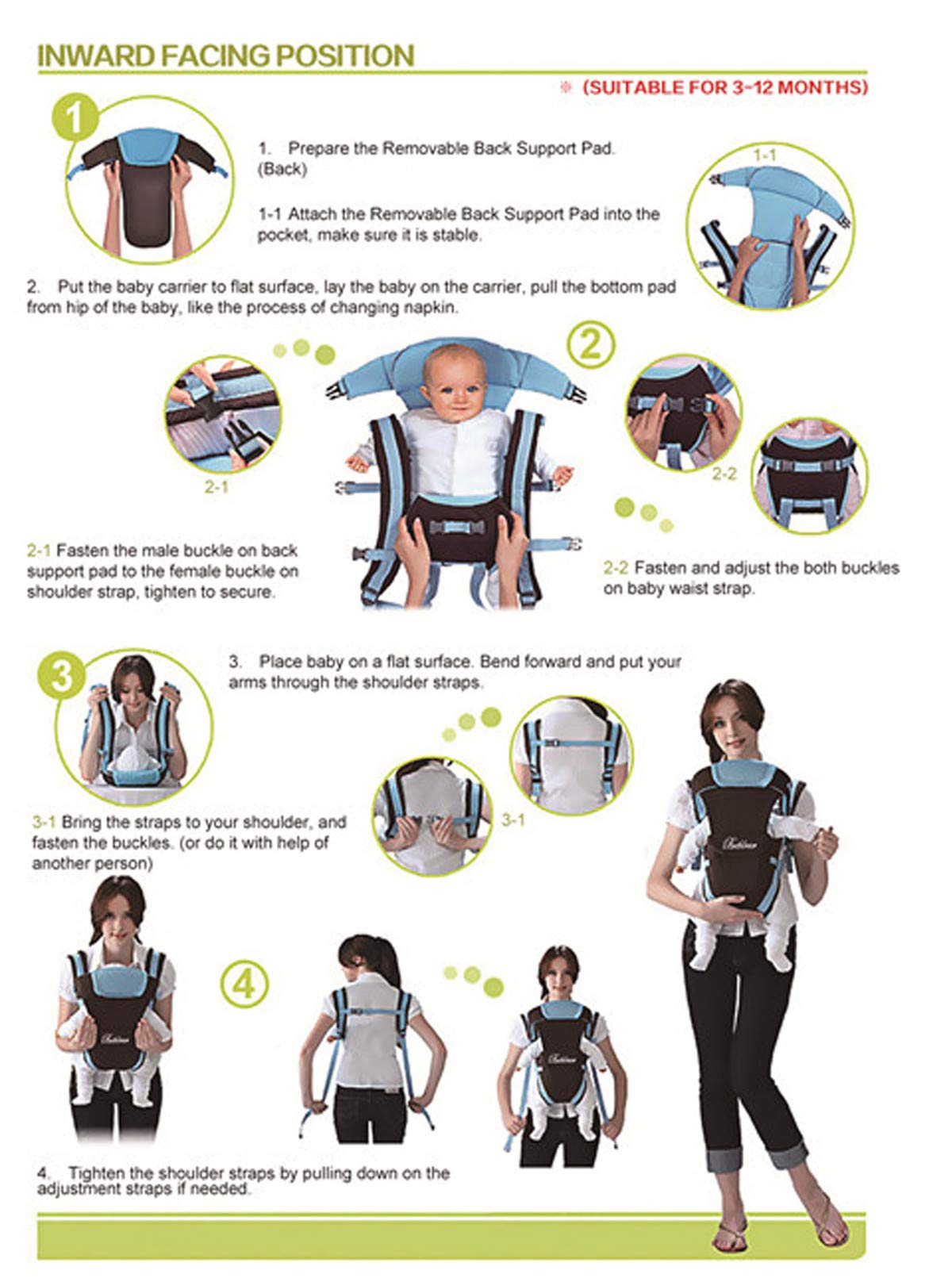 CdyBox padded-shoulder-straps aid comfort during extended wear