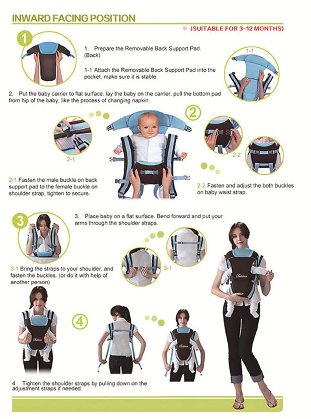 CdyBox padded-shoulder-straps aid comfort during extended wear