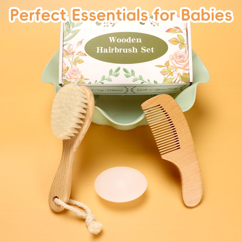 Ceavmlsr soft goat bristles brush provides gentle scalp massage