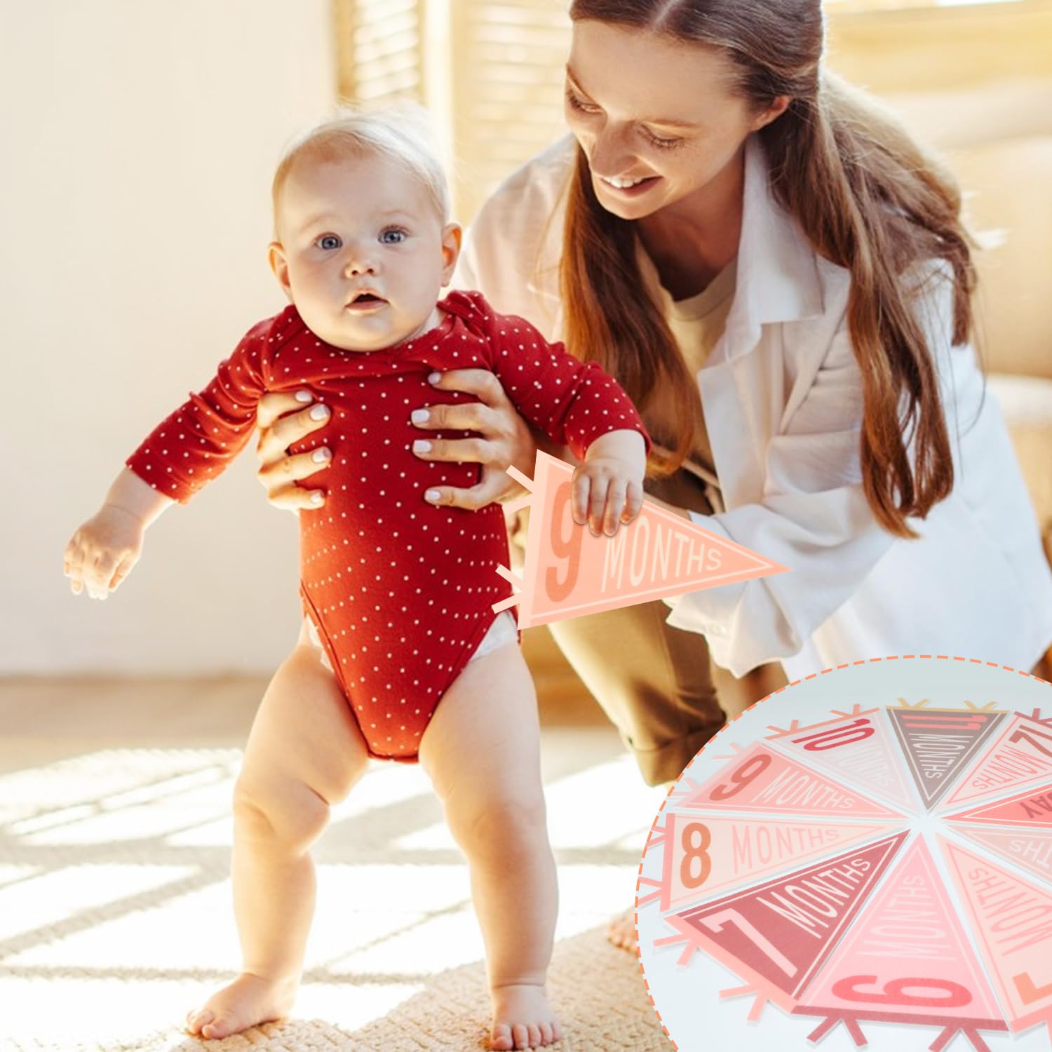 Cecliy colorful pennants are lightweight and easy to arrange
