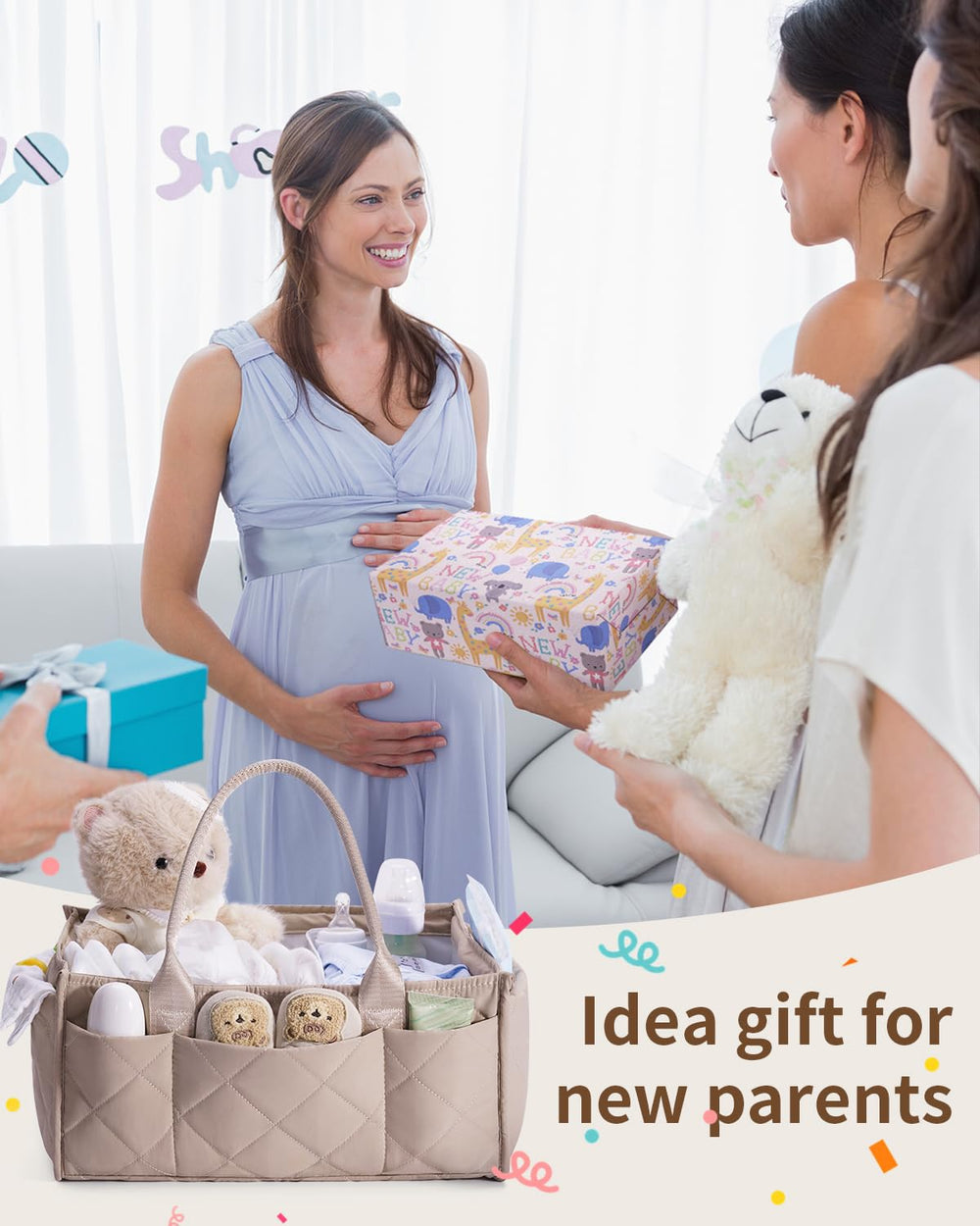 CEI-CEI diaper caddy as a thoughtful baby shower gift idea