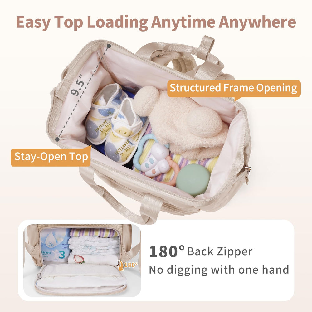 CEI-CEI diaper bag backpack insulated pockets for bottles