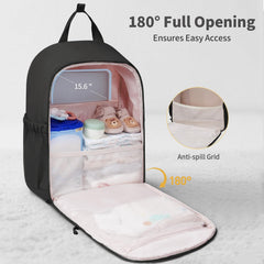 CEI-CEI diaper bag interior with organized compartments for quick finds