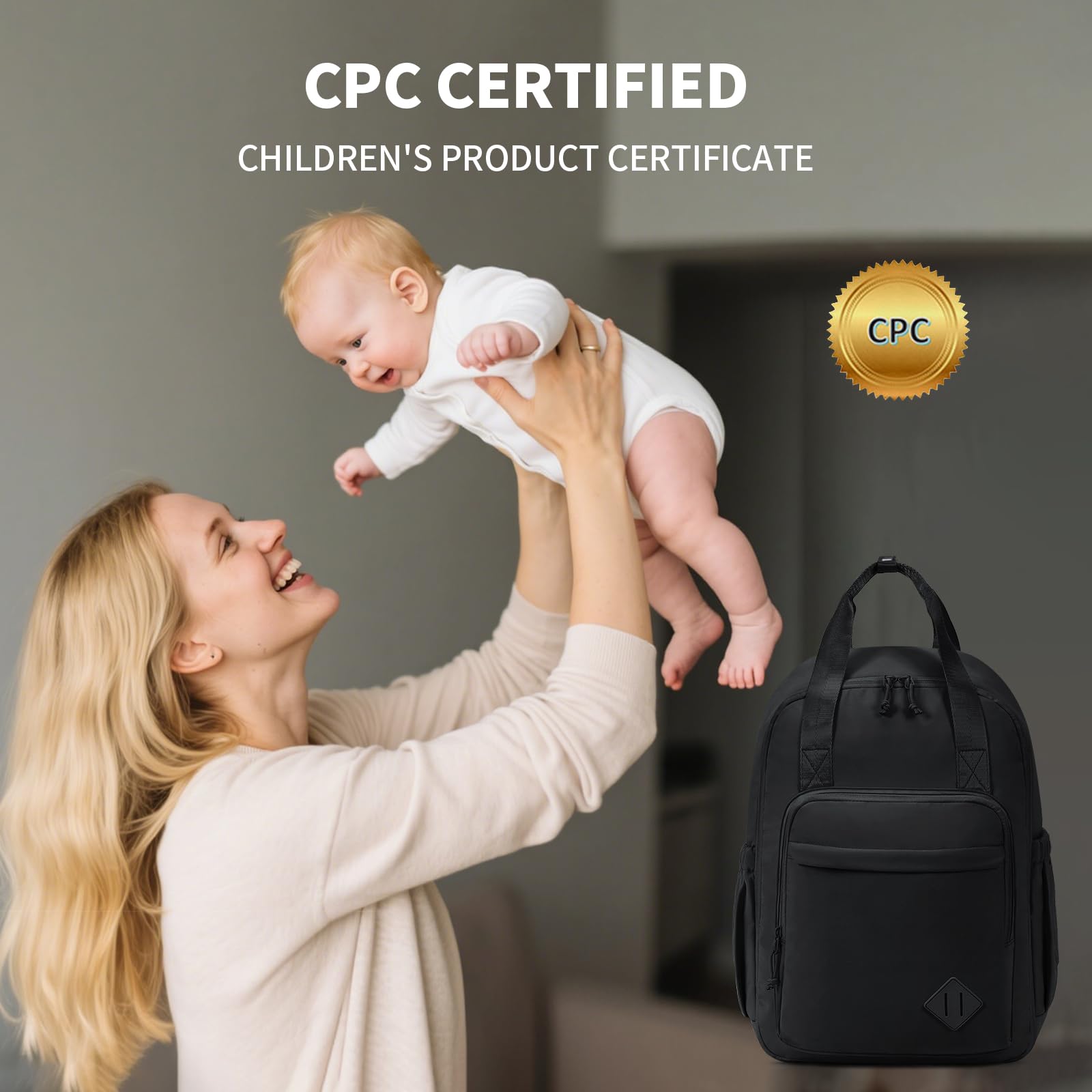 CEI-CEI diaper bag lightweight Oxford fabric offers durable everyday use