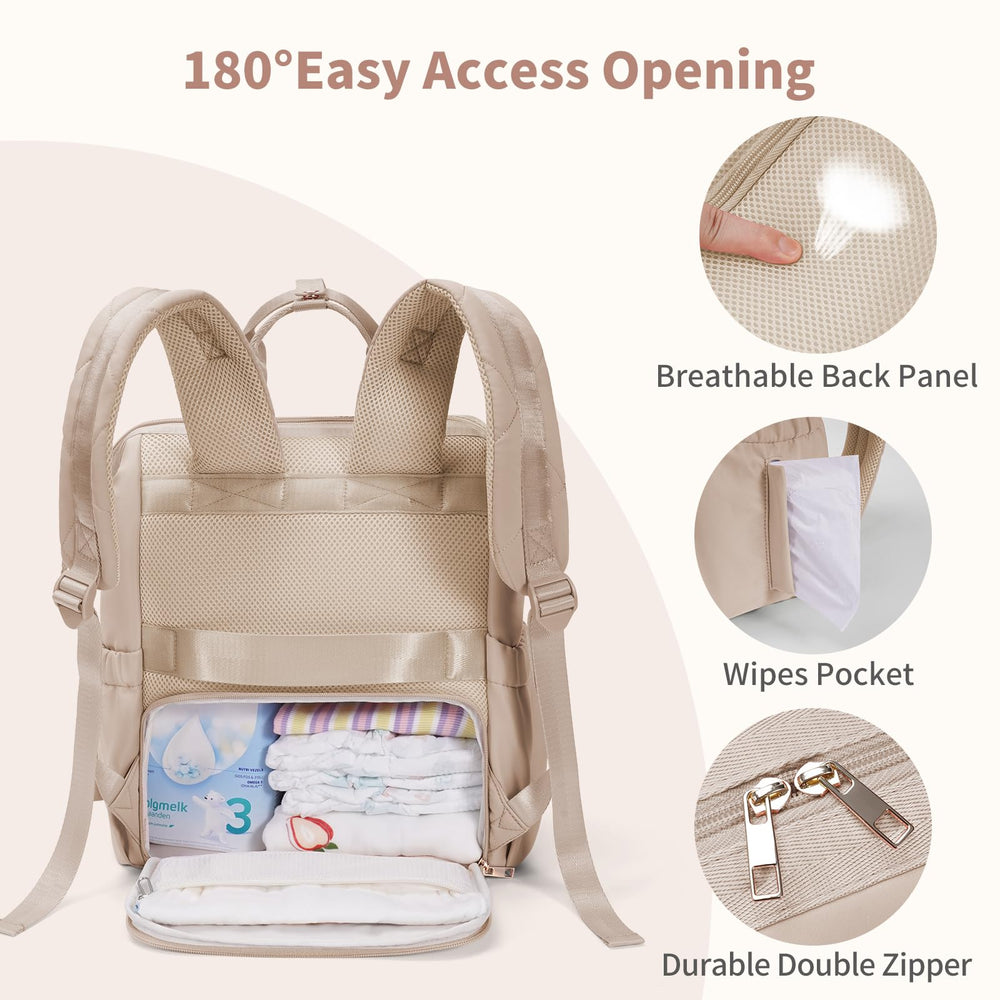 CEI-CEI diaper bag backpack water resistant fabric protects items