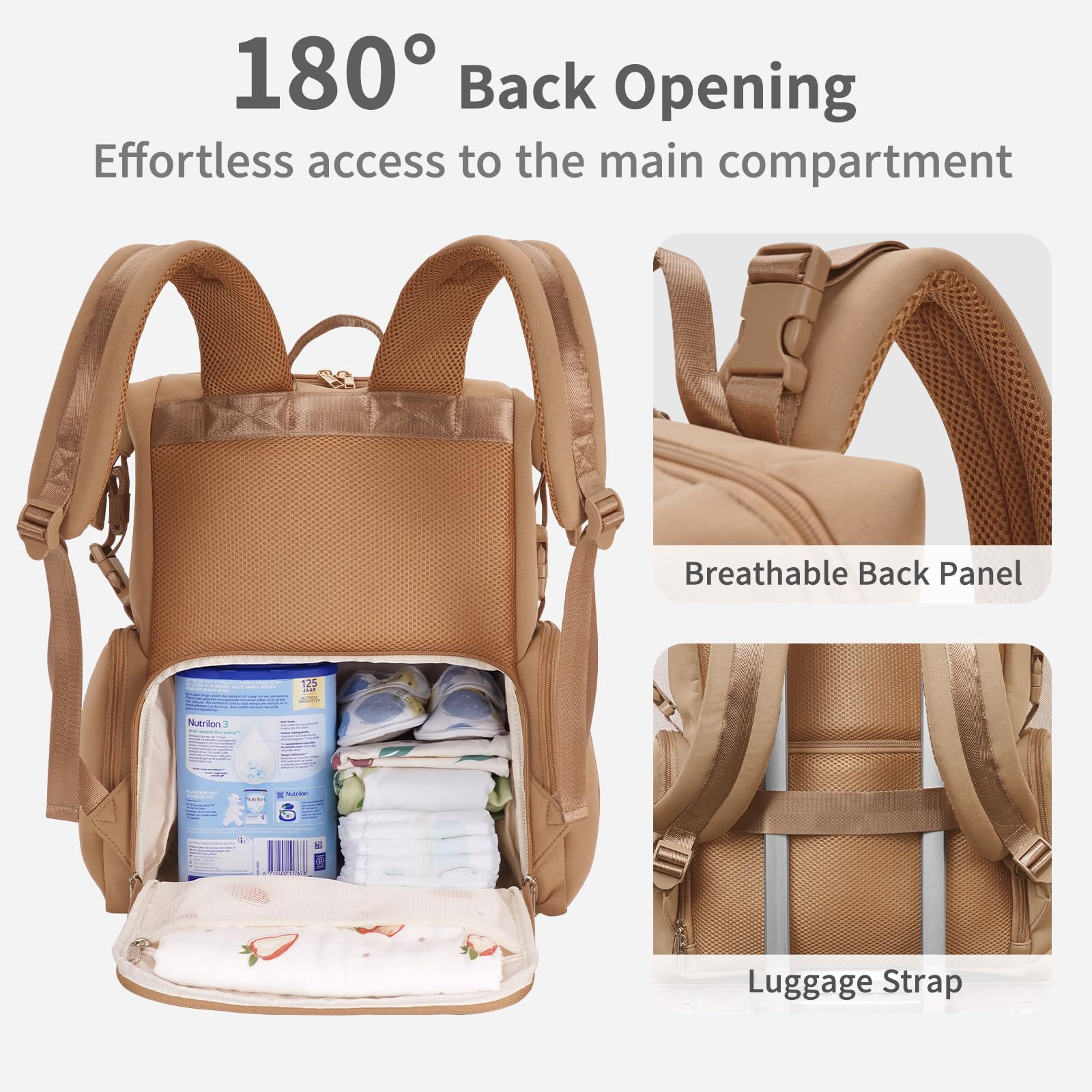 CEI-CEI diaper bag includes changing pad for on-the-go changes.