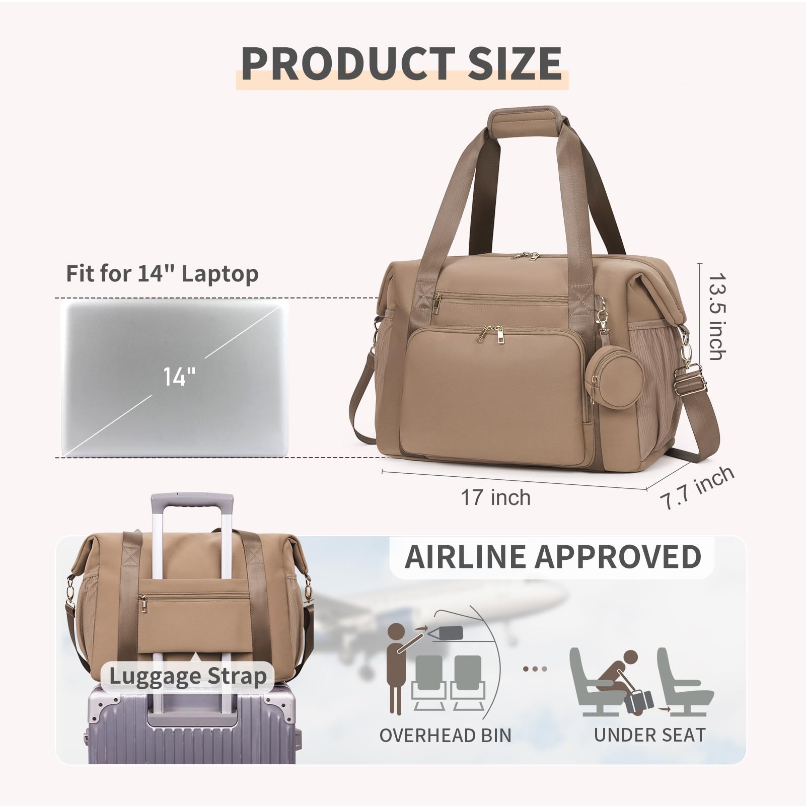 CEI-CEI luggage strap simplifies travel days with a secure sleeve.