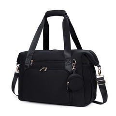 CEI-CEI neoprene diaper bag tote front view showing organized pockets for travel