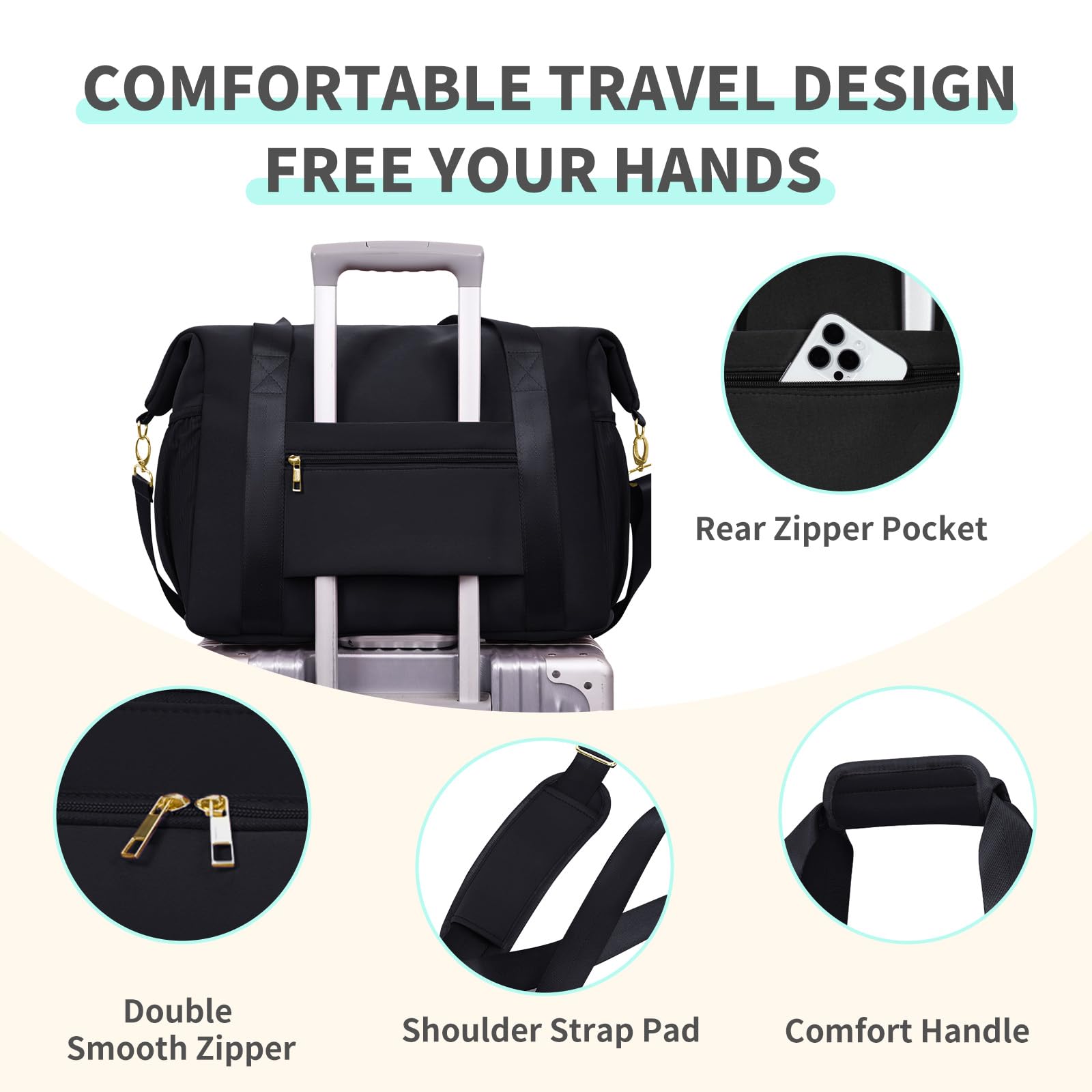 CEI-CEI pacifier case included for quick reach and organization