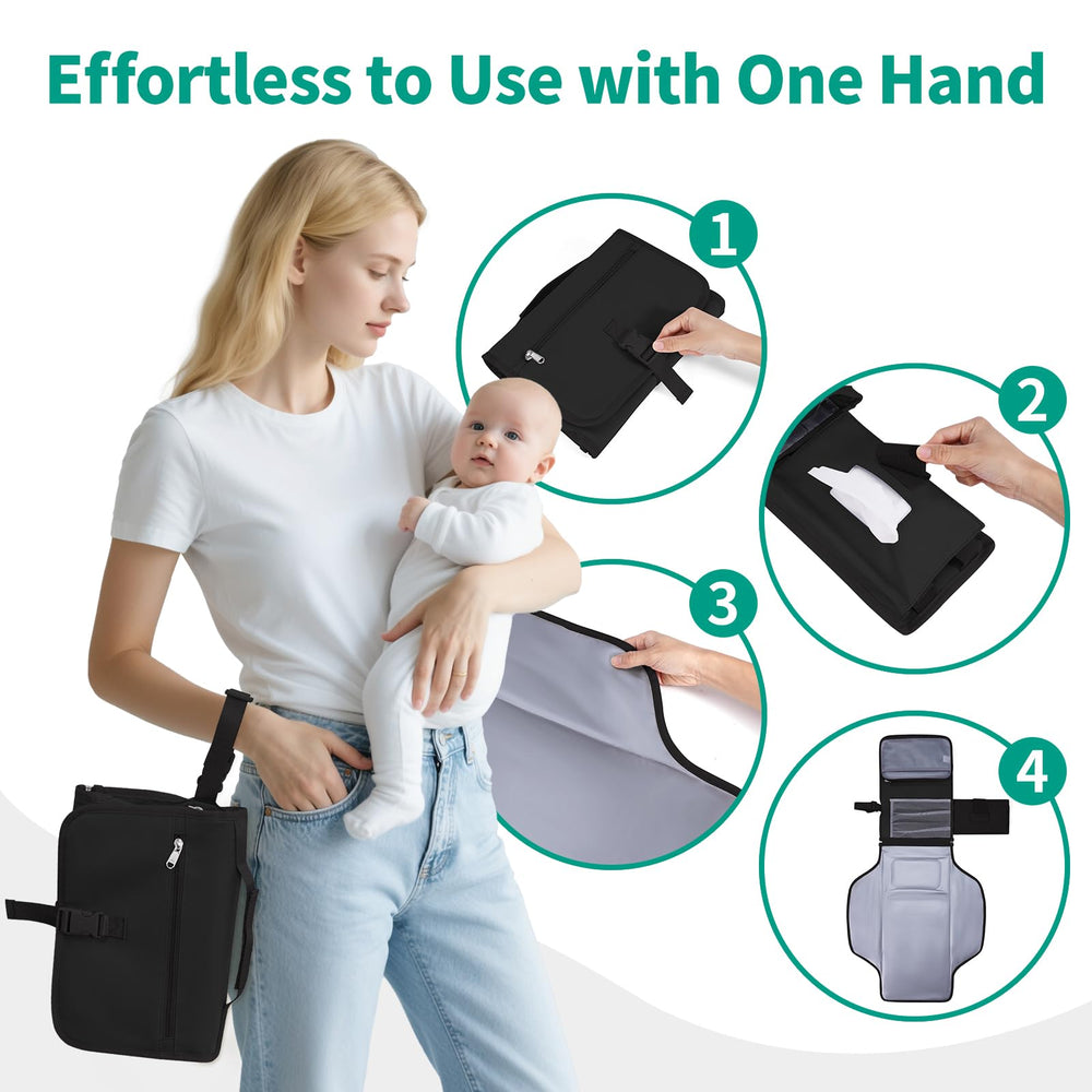 CEI-CEI pad attaches to stroller for effortless on-the-go changes