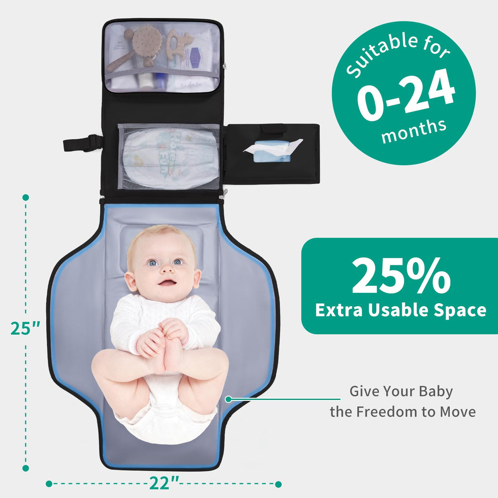 CEI-CEI pad with waterproof wet/dry pockets to contain mess