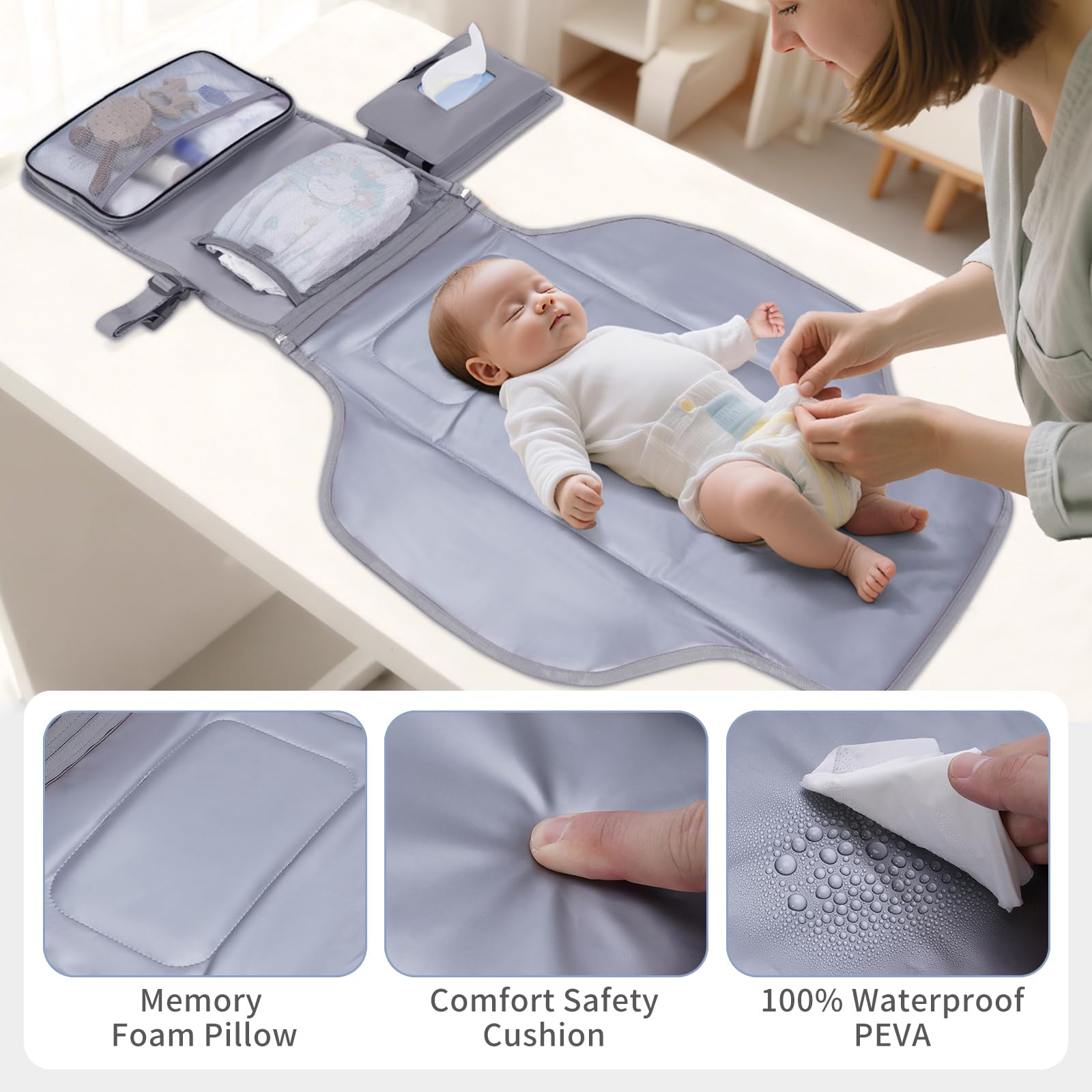 CEI-CEI elastic wipes pocket keeps wipes secure during changes