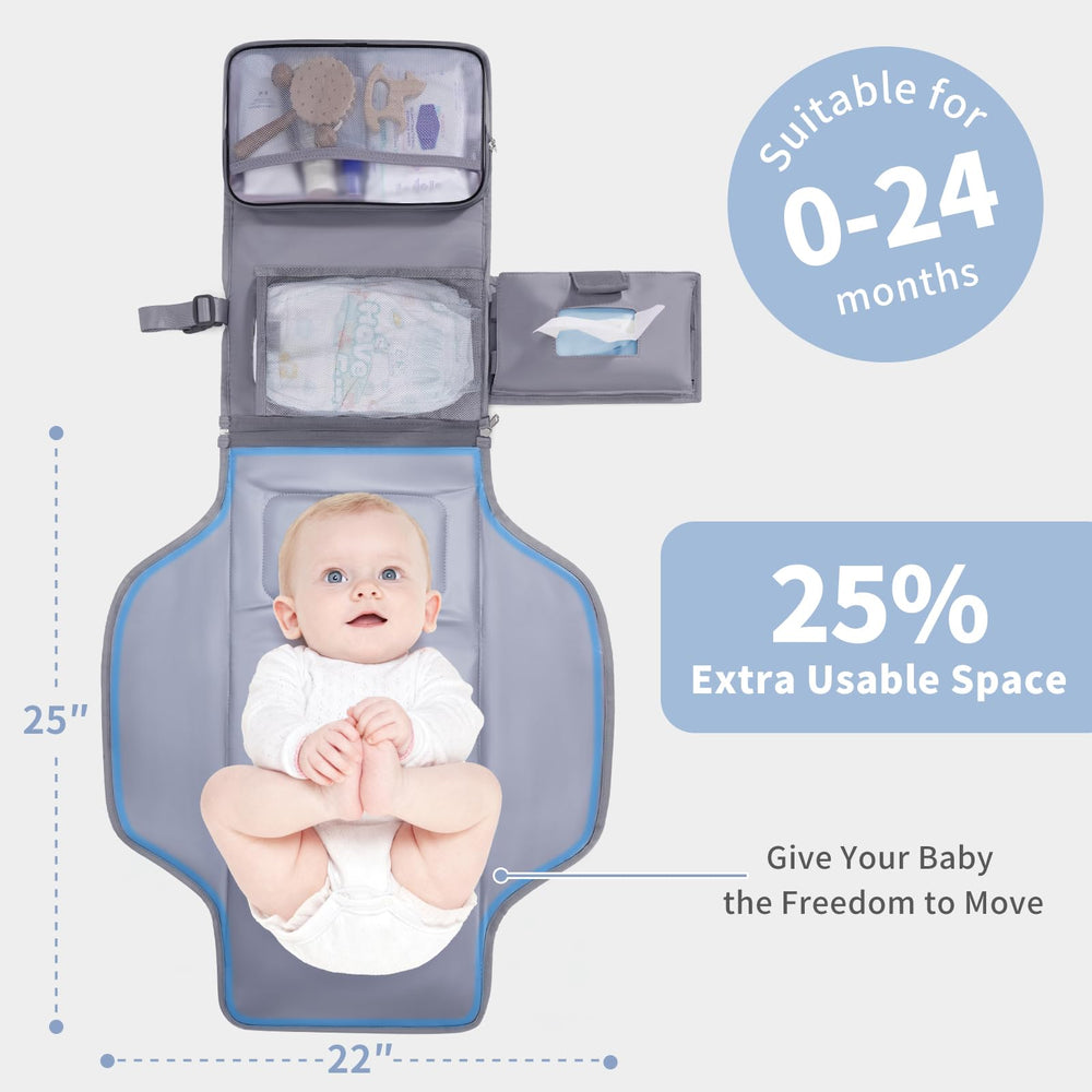 CEI-CEI pad with wet-dry pocket to separate items and odors