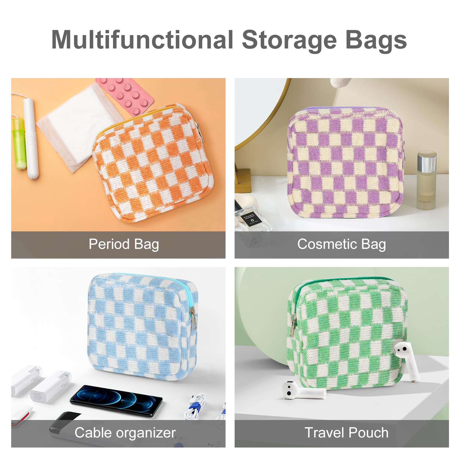 CekPo internal compartments keep napkins, tampons, and liners neatly organized.