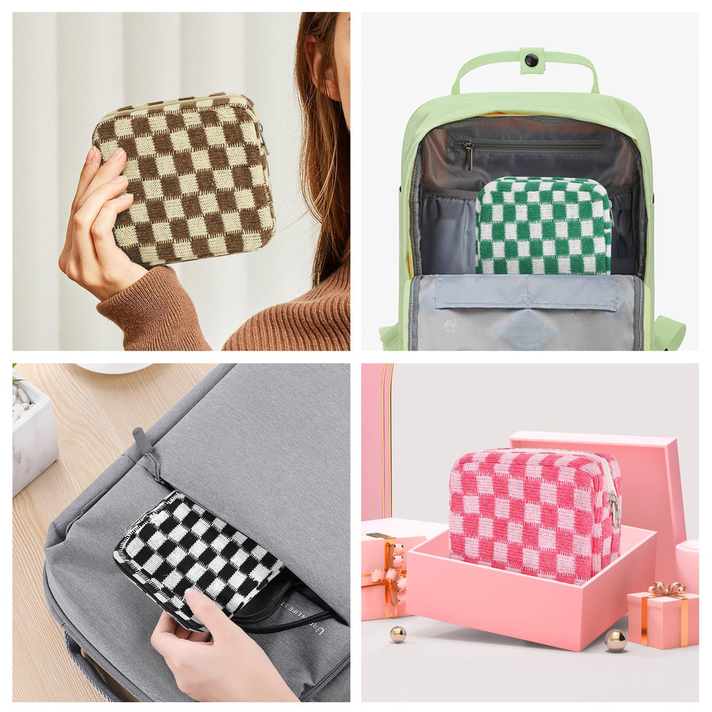 CekPo organizer with internal compartments for easy pad and tampon access