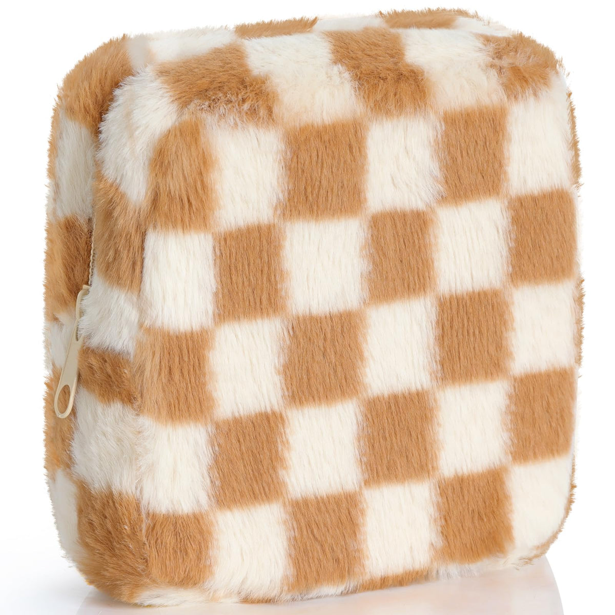 CekPo period bag in flannel plaid for discreet pad storage