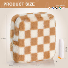 CekPo sanitary pouch close-up showing premium brushed flannel texture