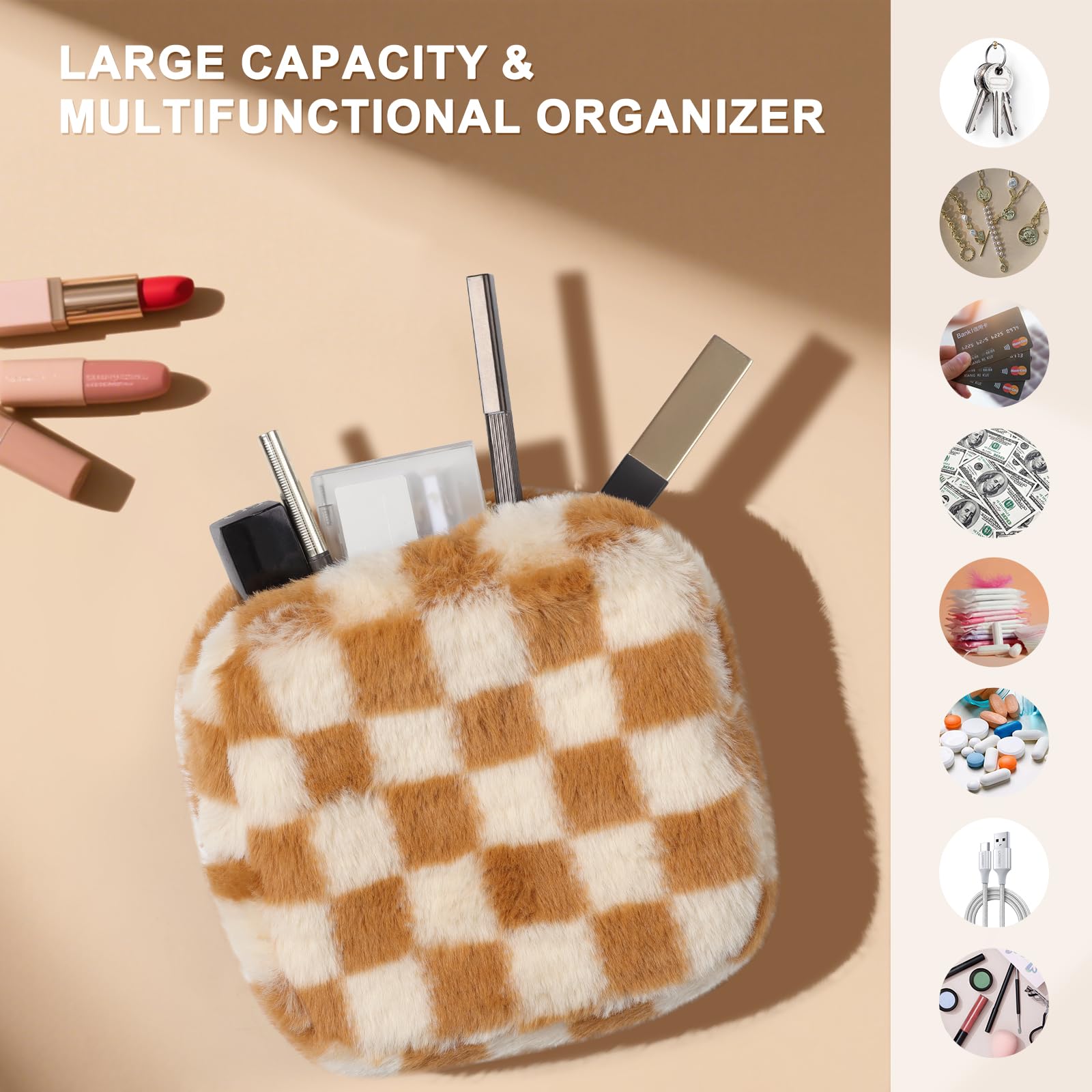 CekPo water-resistant lining protects essentials during travel and daily activities