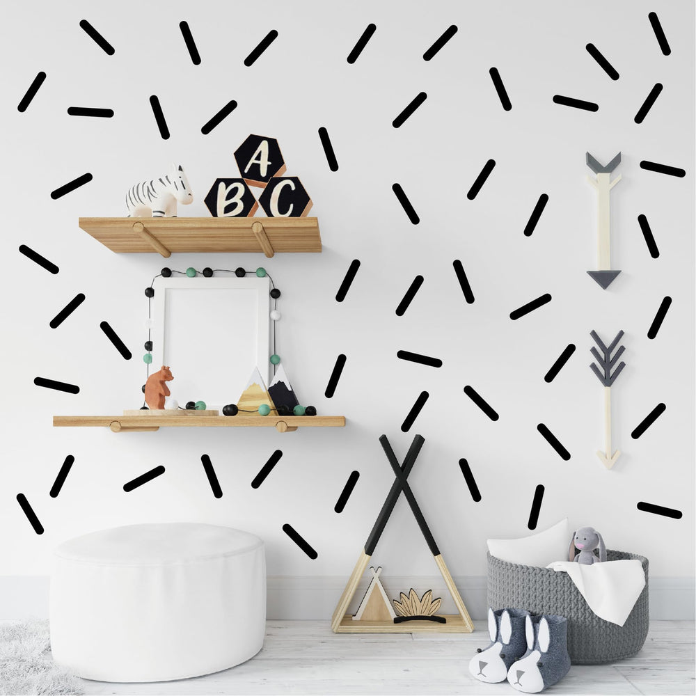 CELAENO confetti sprinkle wall stickers add charm to nursery walls