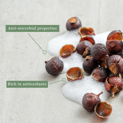 Celéme Soapberry Wash highlighting odor-control benefits in daily life.