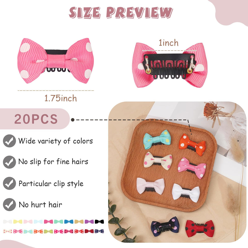 CellElection 1.75-inch bow clip ideal for fine hair and playful styling.