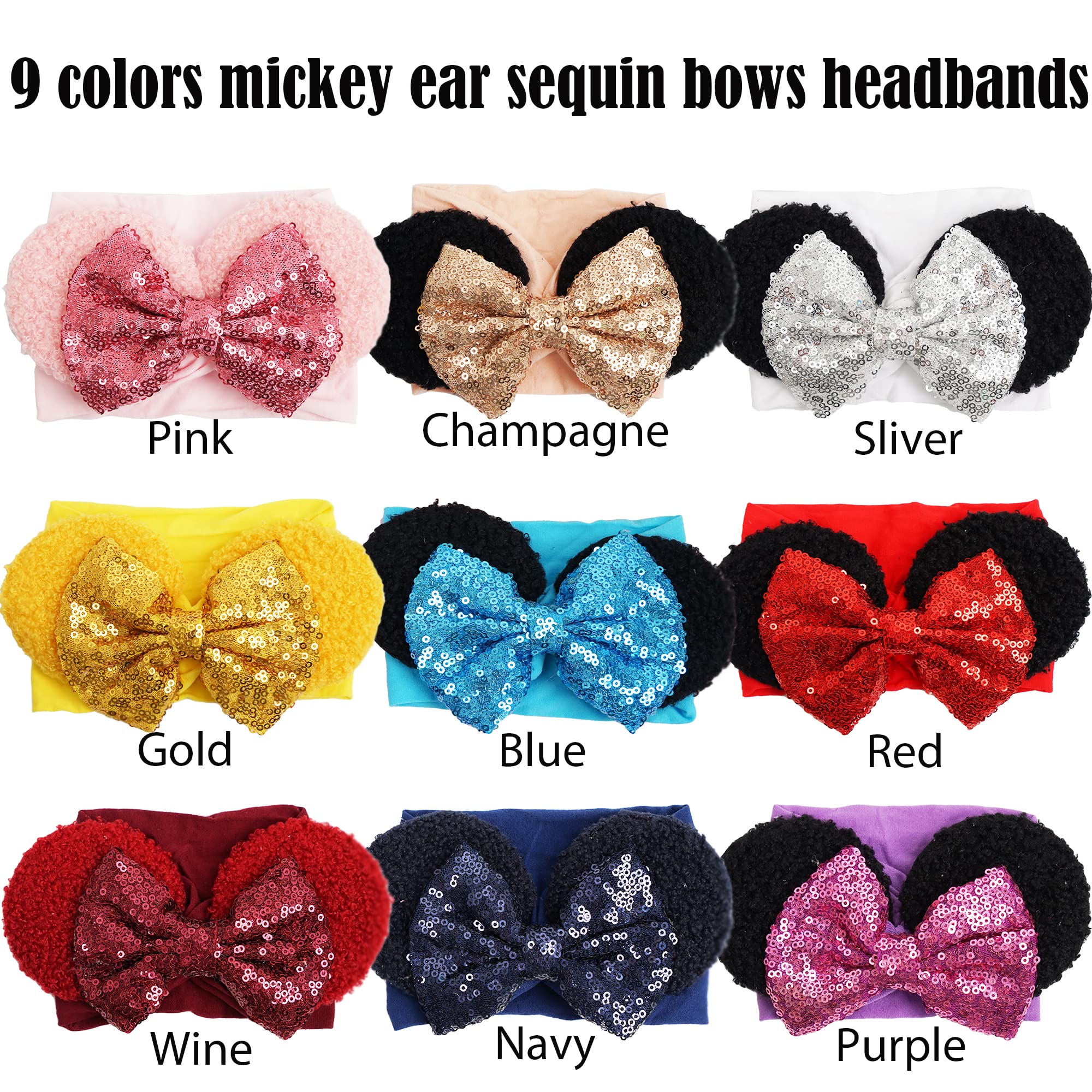 CellElection silver sequin headband with soft ears, easy to pair with outfits
