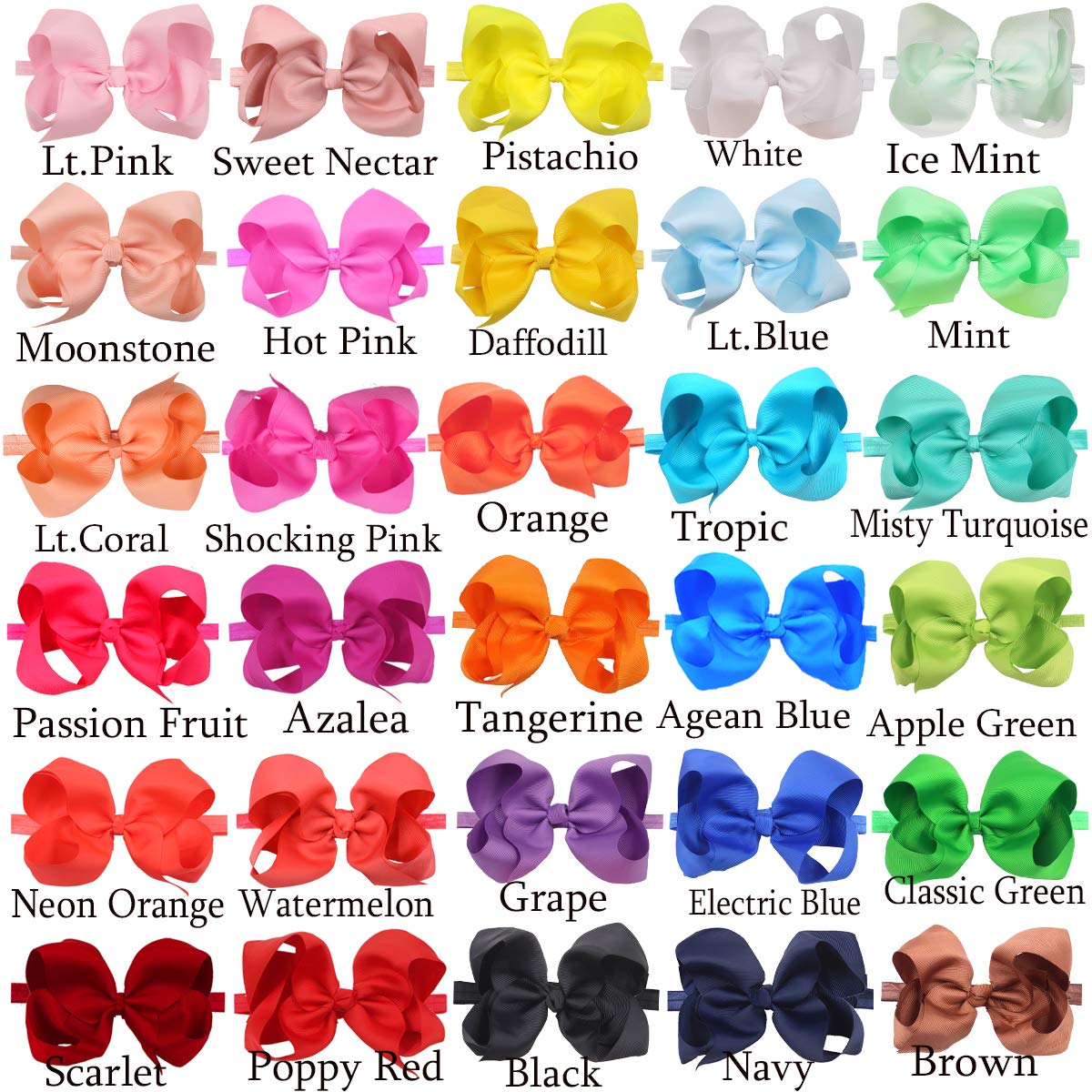 CellElection black 6-inch bow headband easy-to-match style for many ages