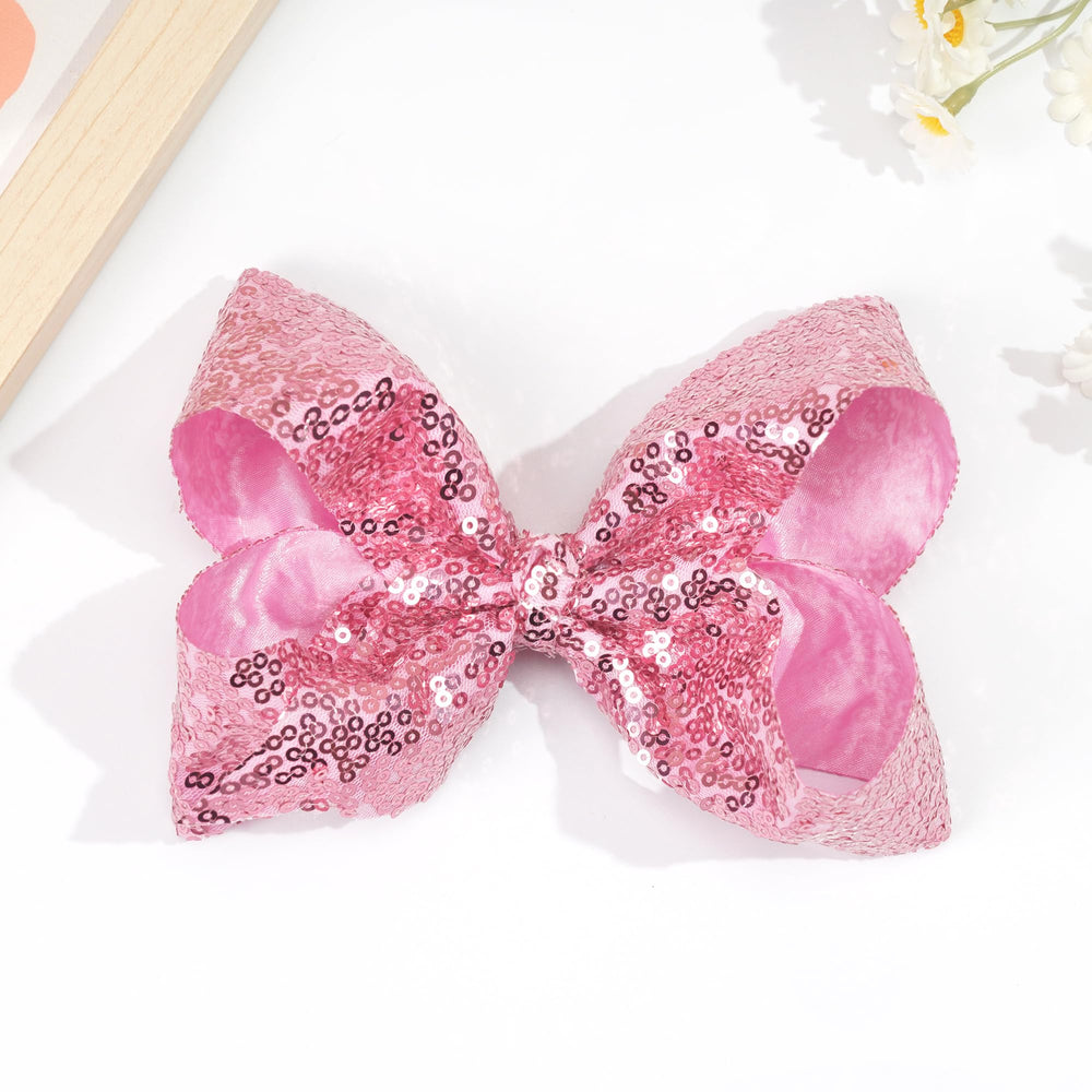 CellElection gift-ready pink sequin bow clip for special occasions