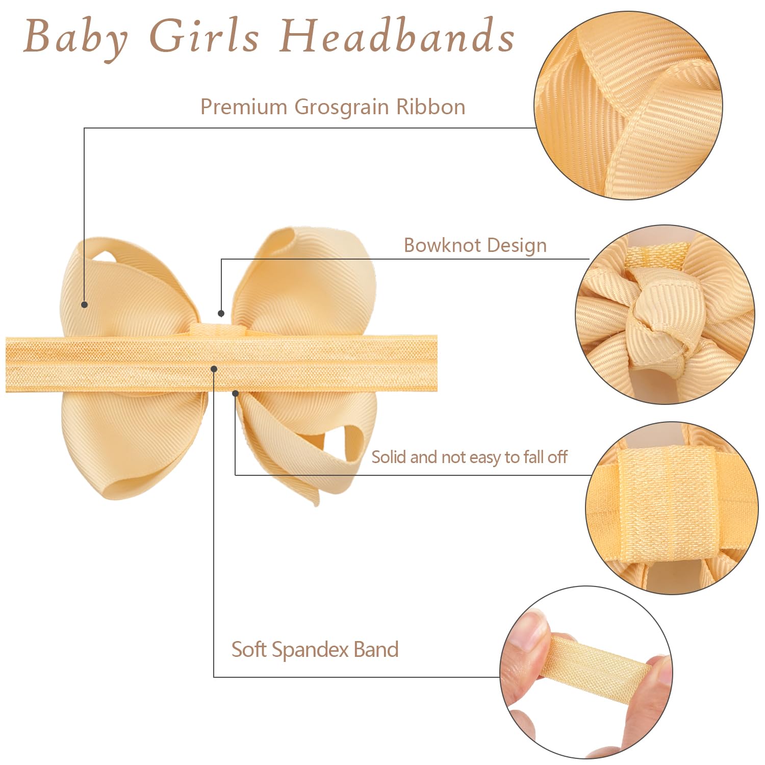 CellElection green 6-inch bow headband brightens everyday outfits